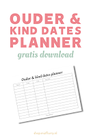 Ouder & kind date planner gratis download