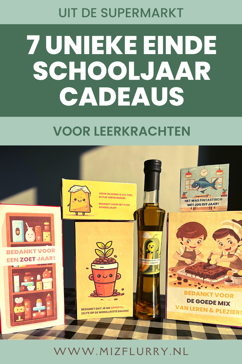 einde schooljaar cadeaus pinterest afbeelding