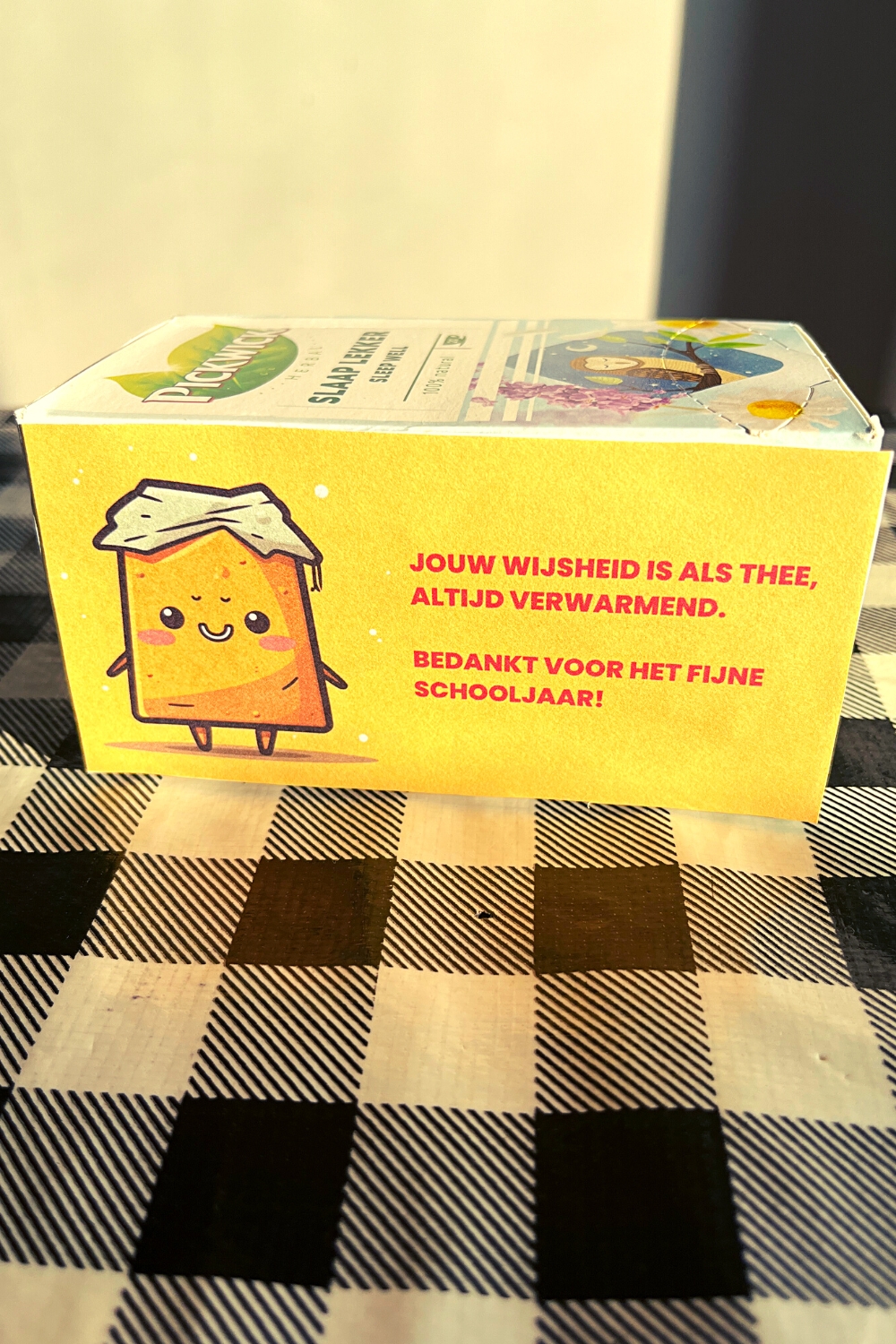 einde schooljaar cadeau thee