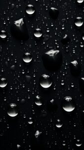 druppels zwarte iphone achtergrond