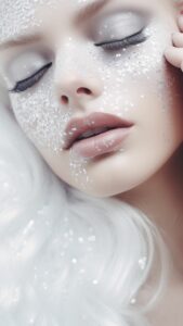 glitter aesthetic witte iphone achtergrond
