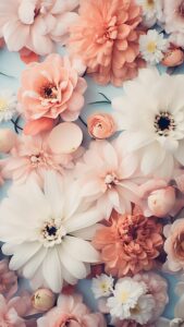 pastel bloemen achtergrond iphone