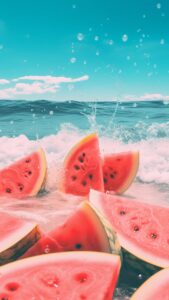 watermeloen zomer achtergrond iphone