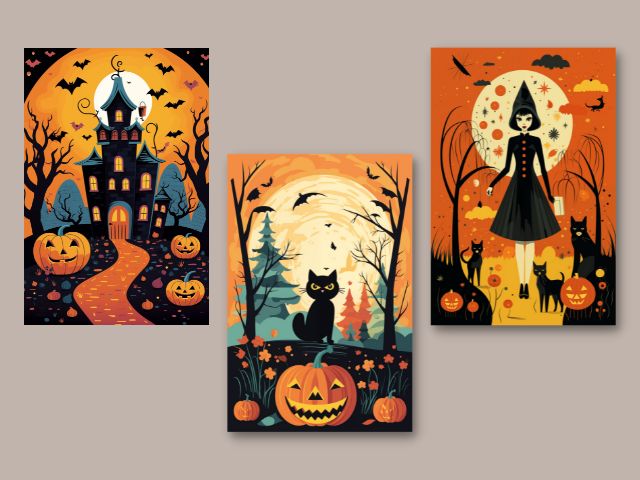 halloween posters 1 2 3