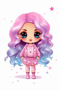 kawaii cartoon meisje 3