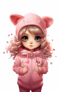 kawaii cartoon meisje 4