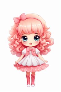 kawaii cartoon meisje 6