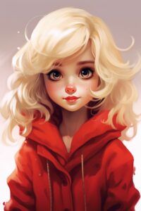 cartoon meisjes blond 5