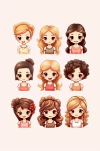 cartoon meisjes oren