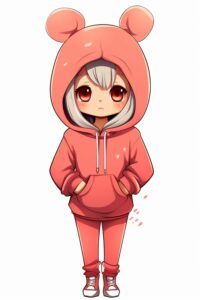 cartoon meisjes schets 5