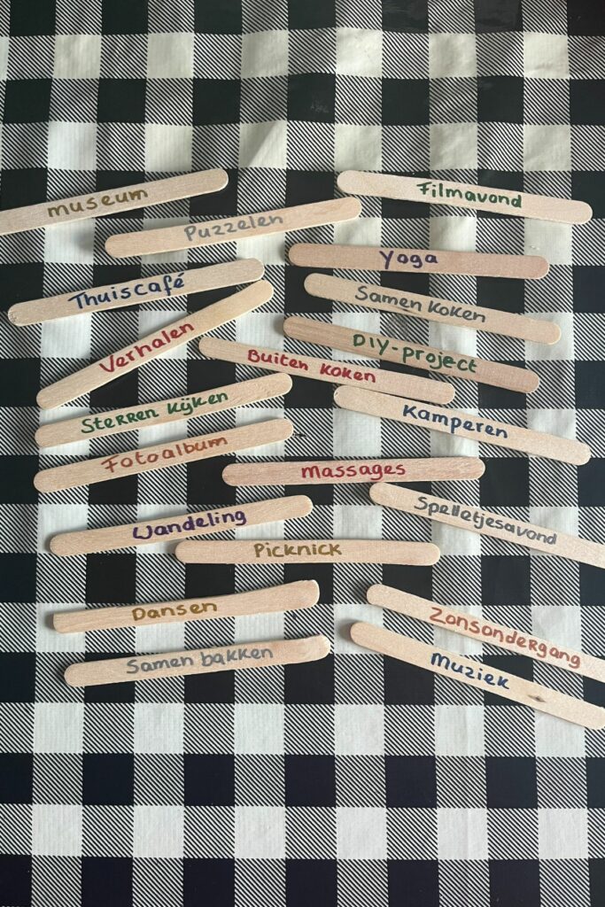 Date ideeën stokjes