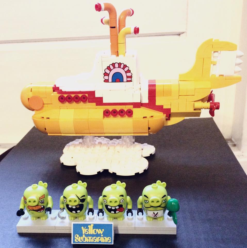 LEGO yellow submarine piggies