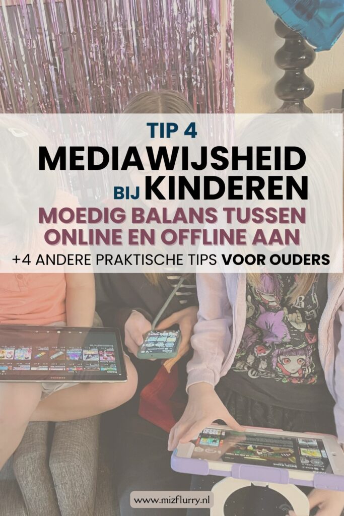 mediawijsheid kinderen balans online offline