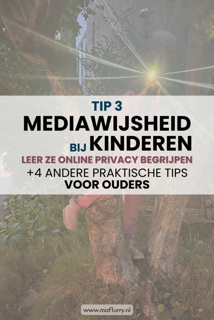 mediawijsheid kinderen online privacy