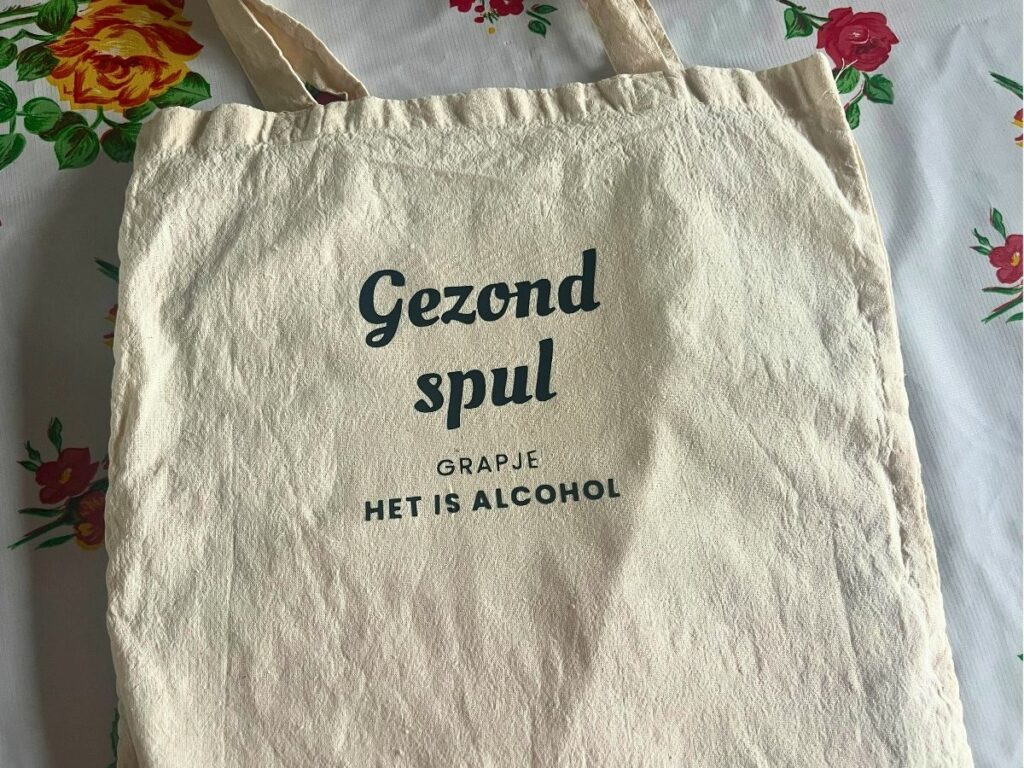 stoffen tas gezond spul alcohol