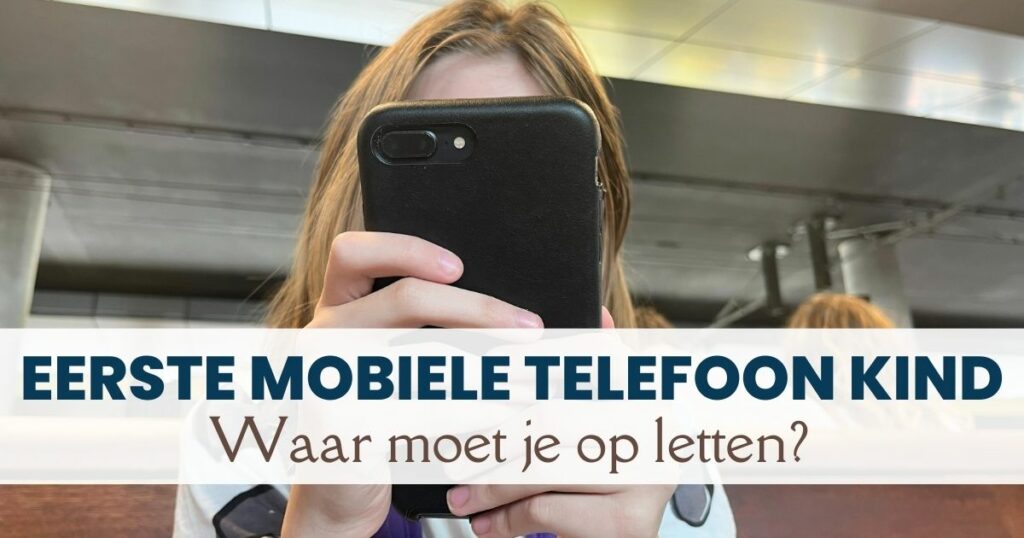eerste mobiele telefoon kind fb