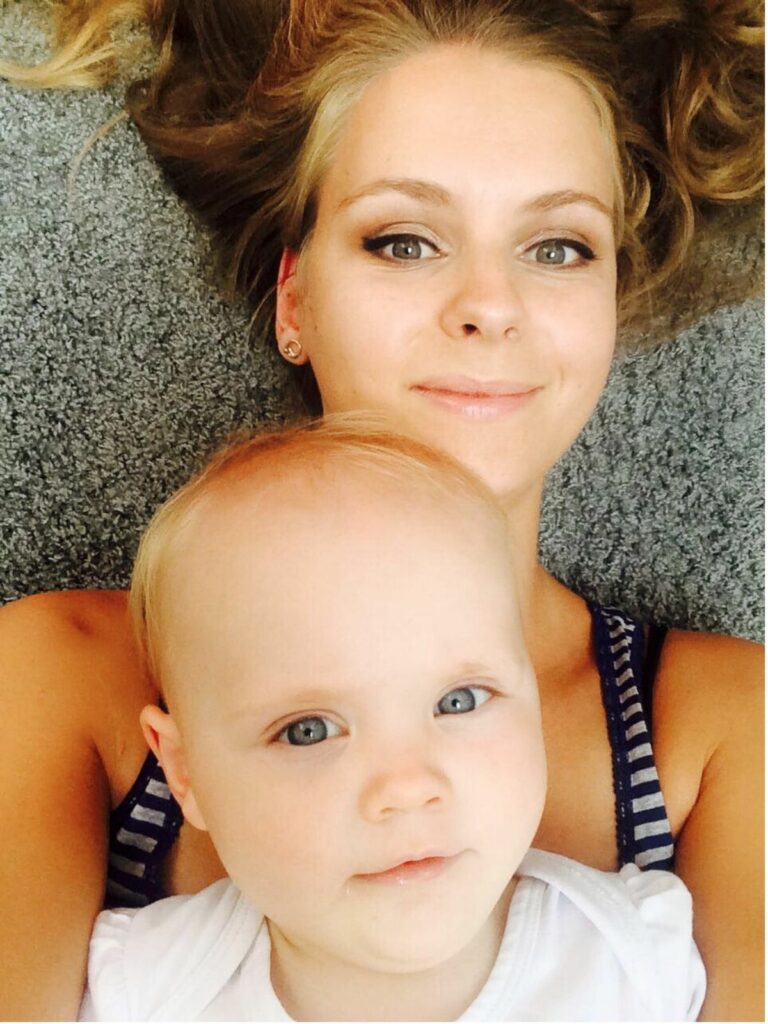 mama op de foto selfie