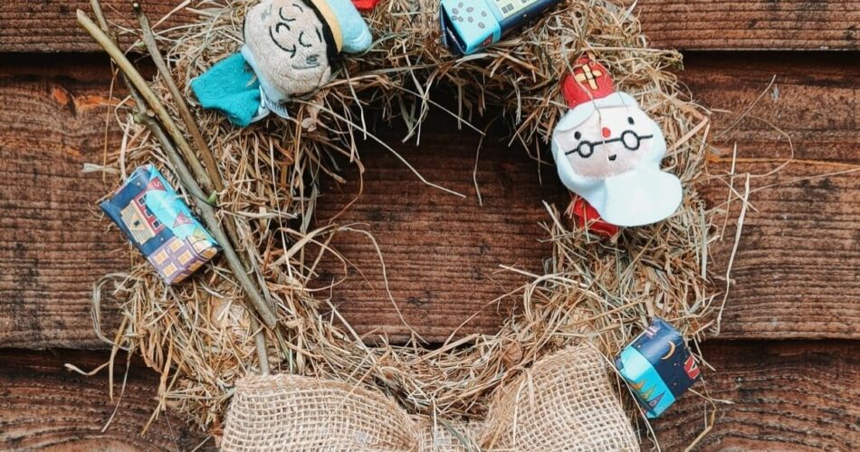 Sinterklaas krans DIY