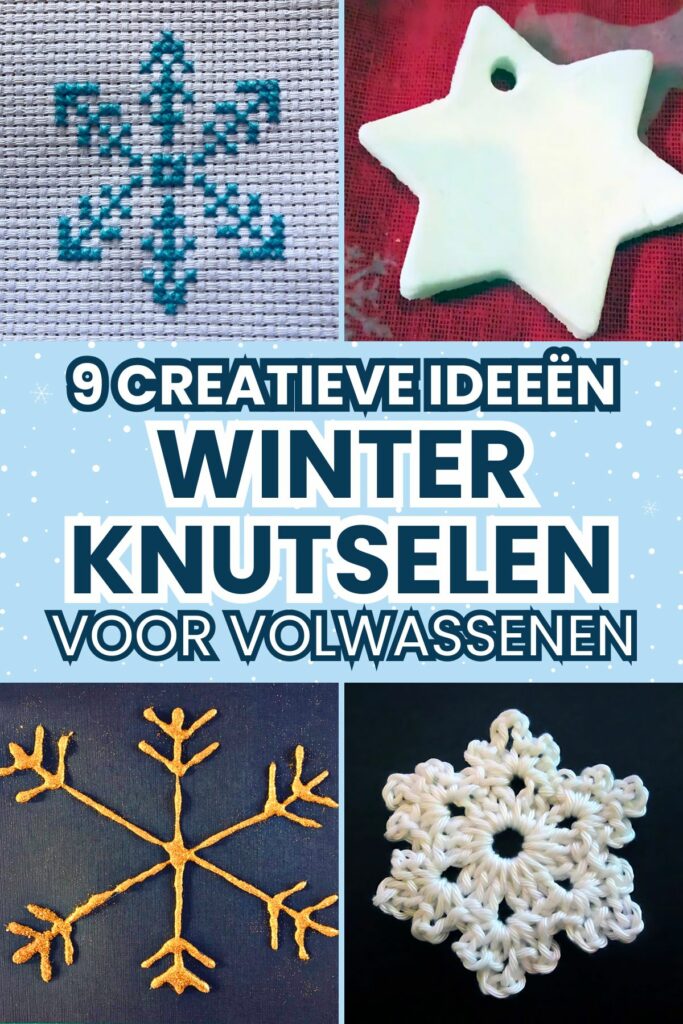 winter knutselen volwassenen Pinterest afbeelding