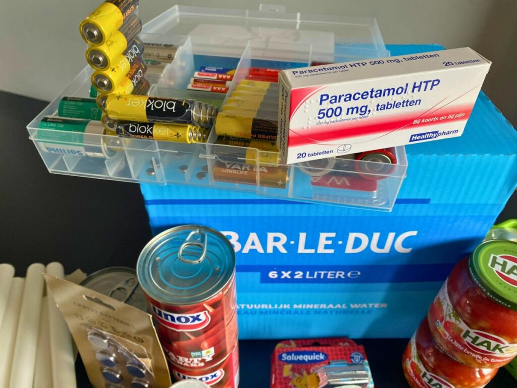 waarom een noodvoorraad aanleggen - voorbeeld noodpakket