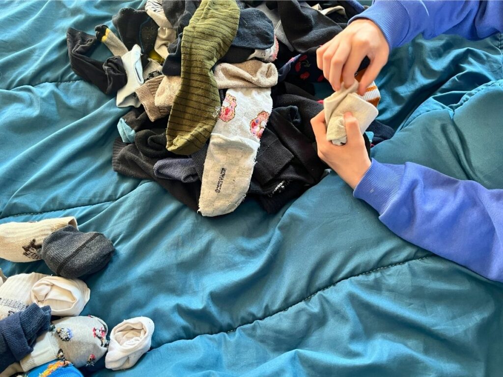 sokken sorteren kind