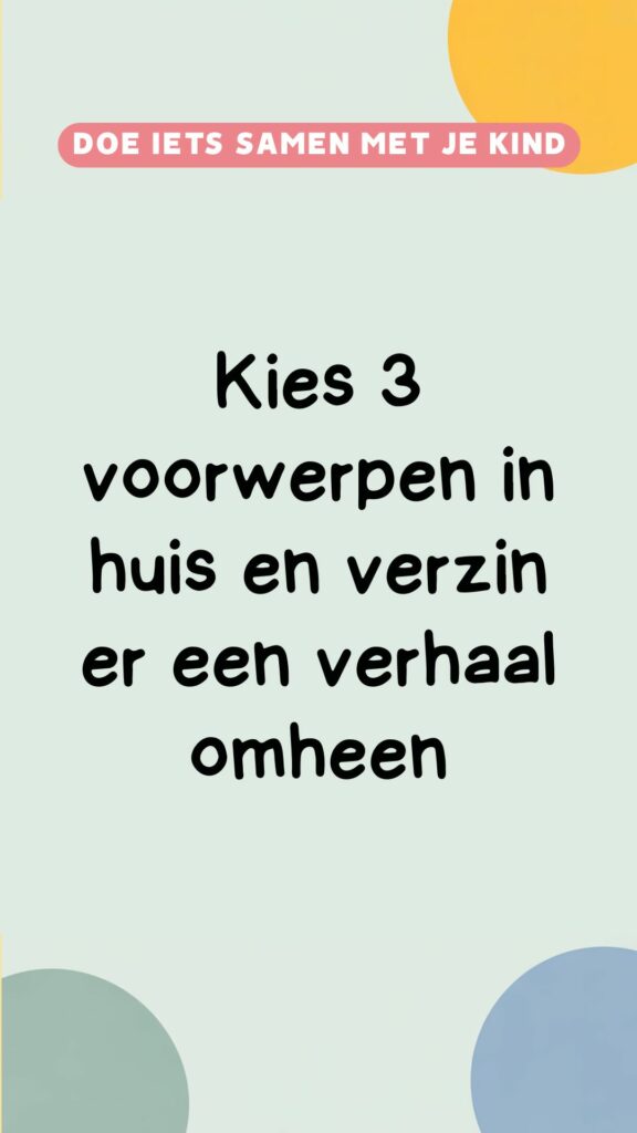 activiteit: verzin een verhaal