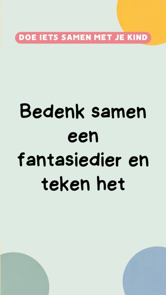 activiteit: fantasiedier tekenen