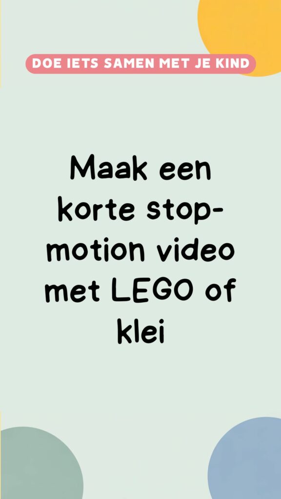 activiteit: stop motion video maken
