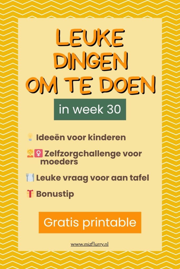 leuke dingen week 30 Pinterest pin
