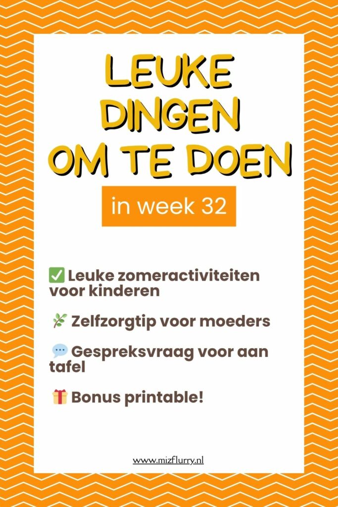 leuke dingen week 32 Pinterest pin