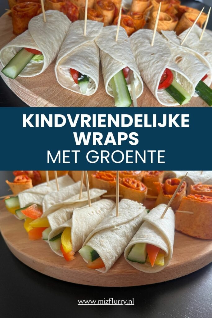 kindvriendelijke wraps met groente Pinterest