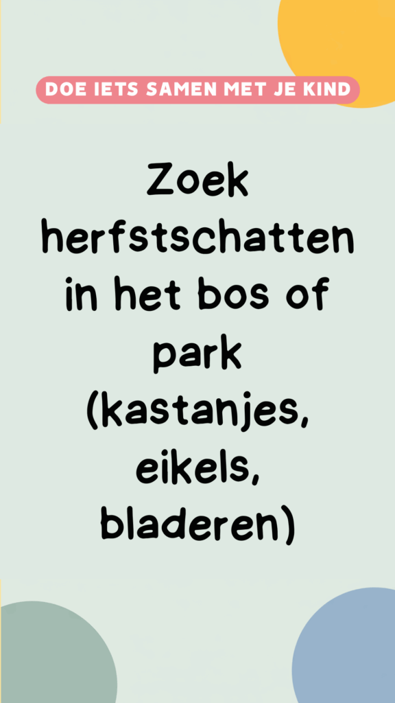 Activiteit: zoek herfstschatten