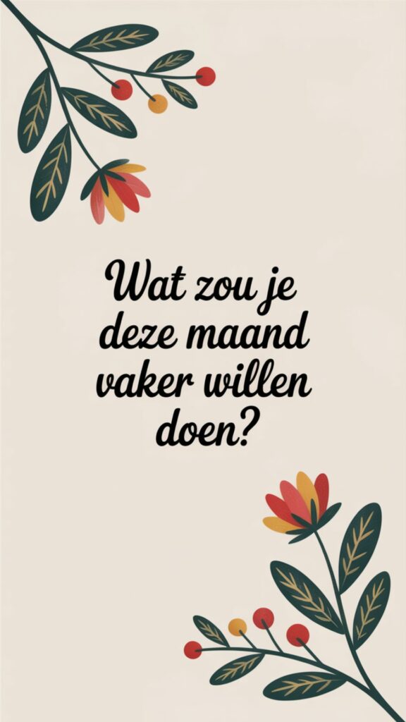 gespreksvraag voor aan tafel