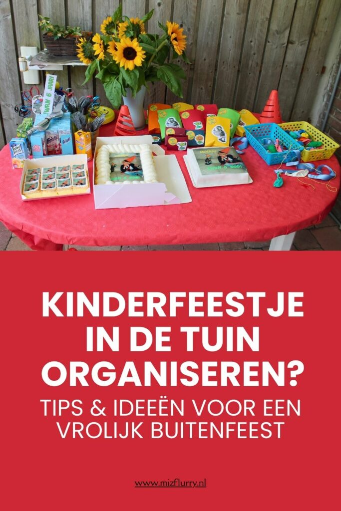 kinderfeestje tuin organiseren Pinterest-afbeelding