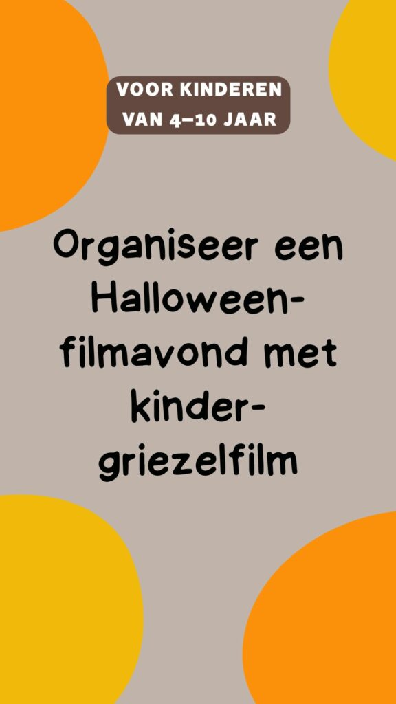 Activiteit kinderen: organiseer een Halloween-filmavond
