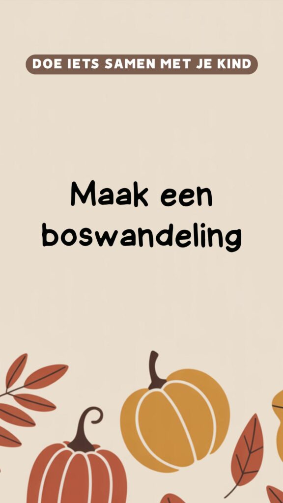 Herfstactiviteit bewegen: maak een boswandeling