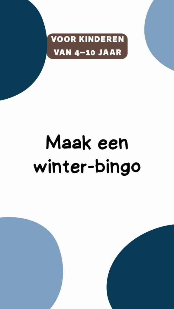 Maak een winter-bingo