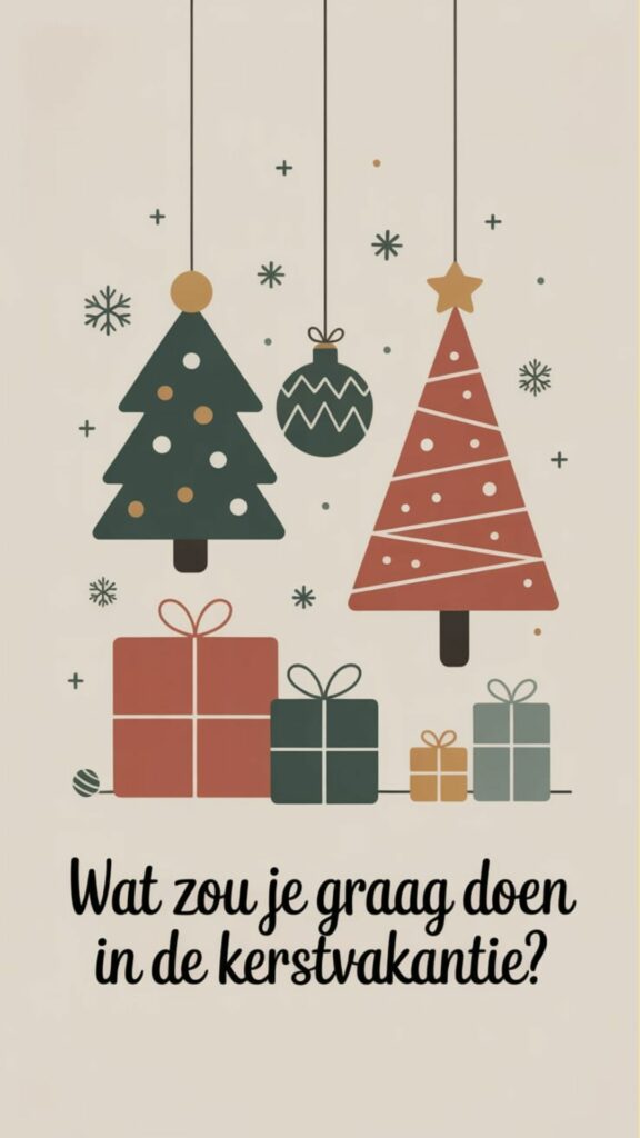 gesprekvraag voor aan tafel in december
