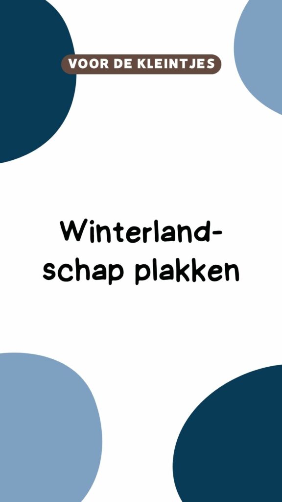 Winterlandschap plakken
