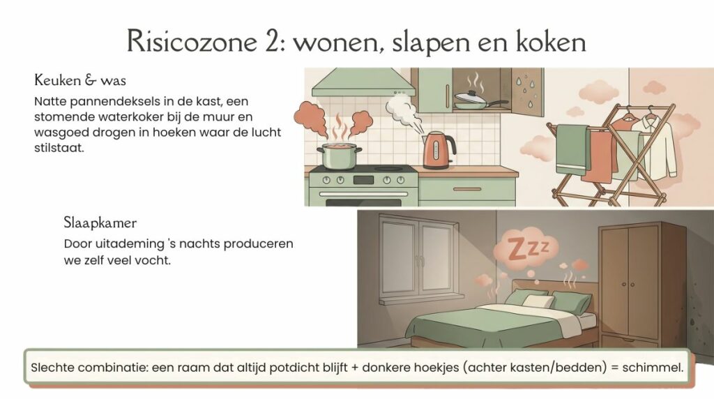 schimmel plekken keuken